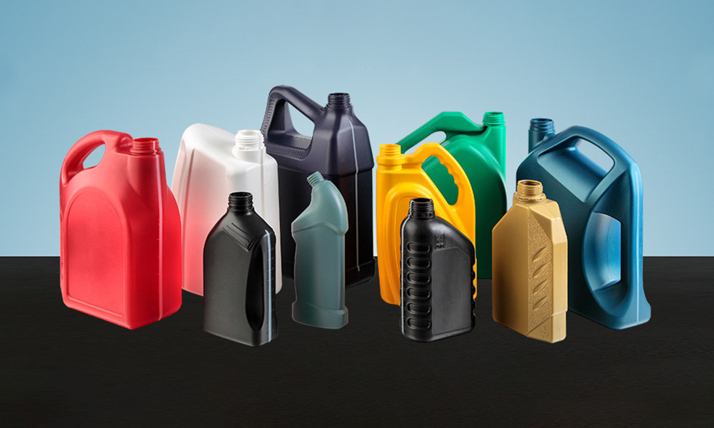 Macchina per soffiaggio bottiglie di olio lubrificante